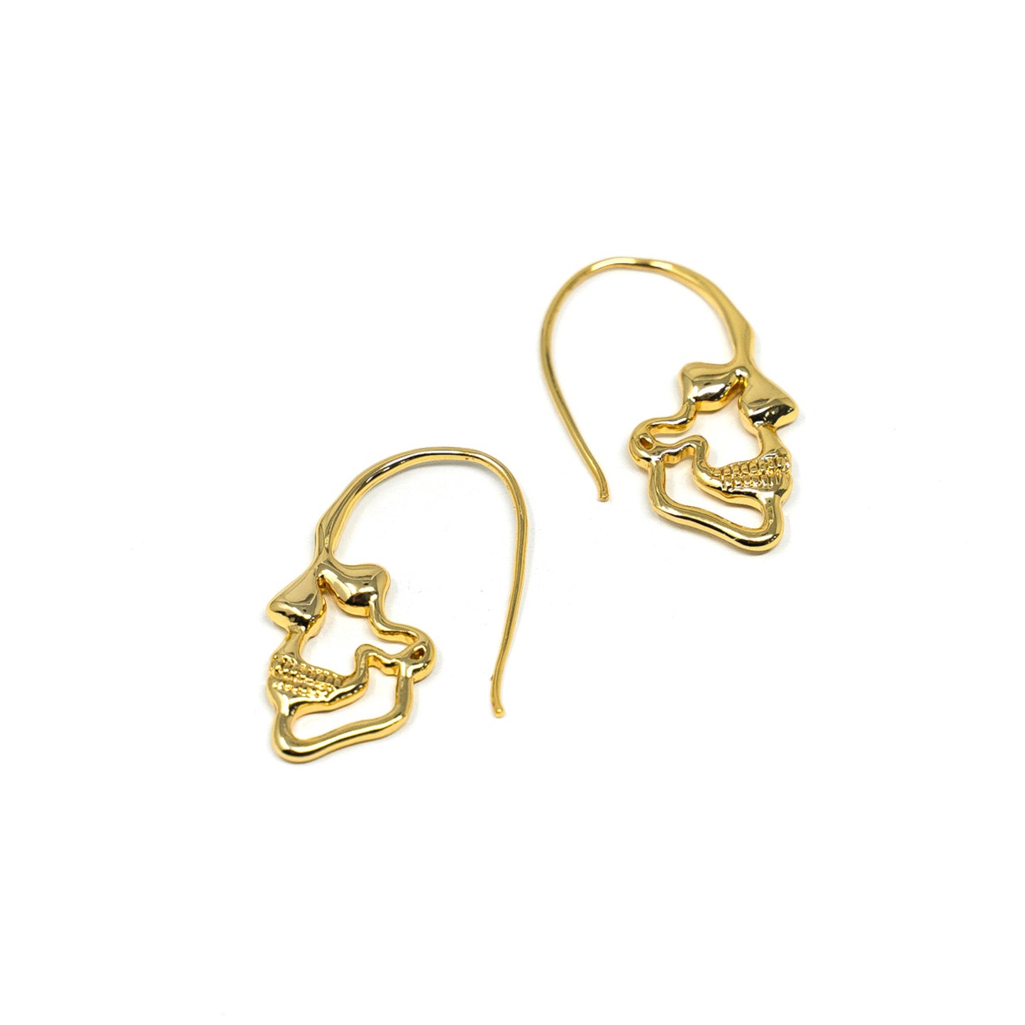 Skull Silhouette Hoop Earrings JEWELRY The Sis Kiss