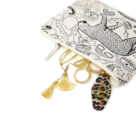 The Sis Kiss Canvas Pouch/Makeup Bag BAG The Sis Kiss