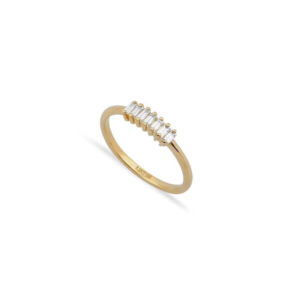 TSK Diamond Rings Ready to Ship JEWELRY The Sis Kiss TSK Delancey Diamond Baguettes Ring 0.20ct Size 6