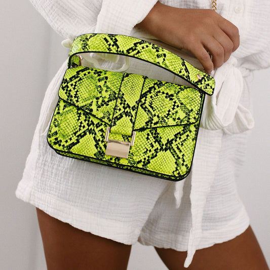 Soho Neon Snakeskin Bag BAG The Sis Kiss