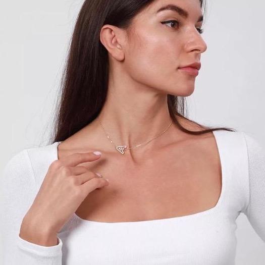 The Side Initial Necklace JEWELRY The Sis Kiss