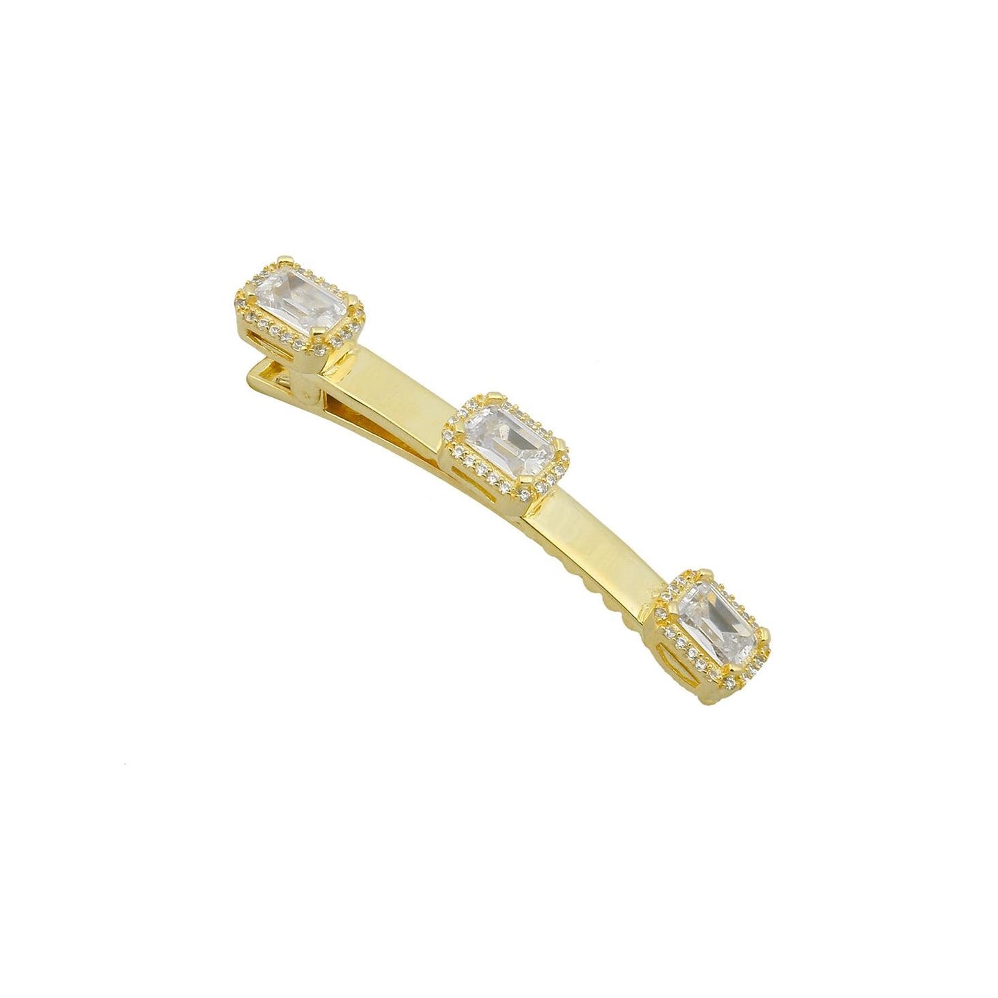 Three Crystals Barrette ACCESSORY The Sis Kiss