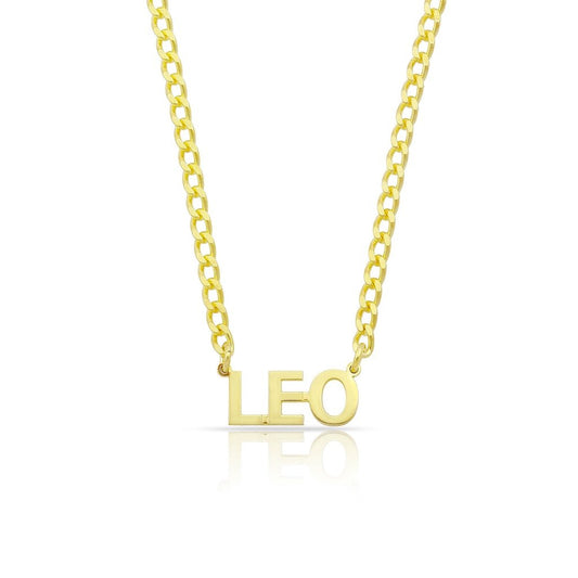 Custom Name Chain - Kids JEWELRY The Sis Kiss Gold