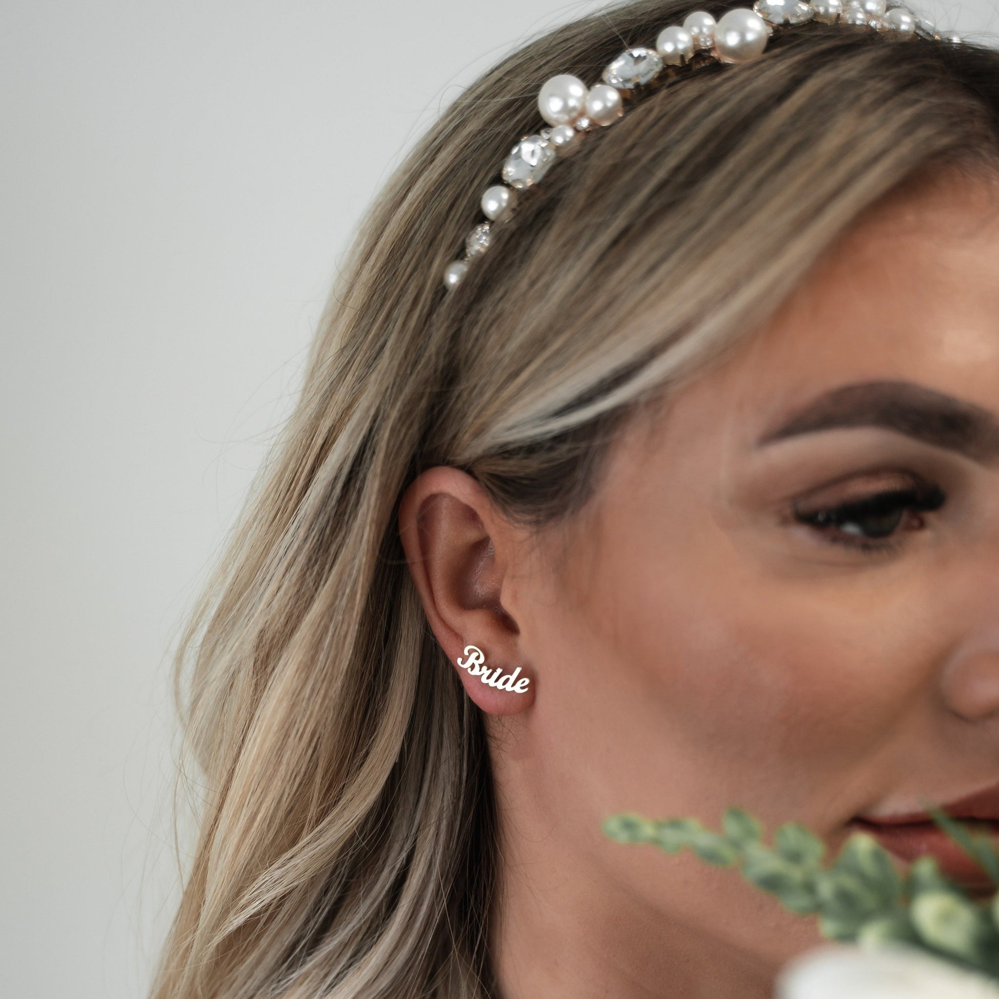 Bride + Bridesmaid Earring Crawlers - PREORDER JEWELRY The Sis Kiss Bride Gold
