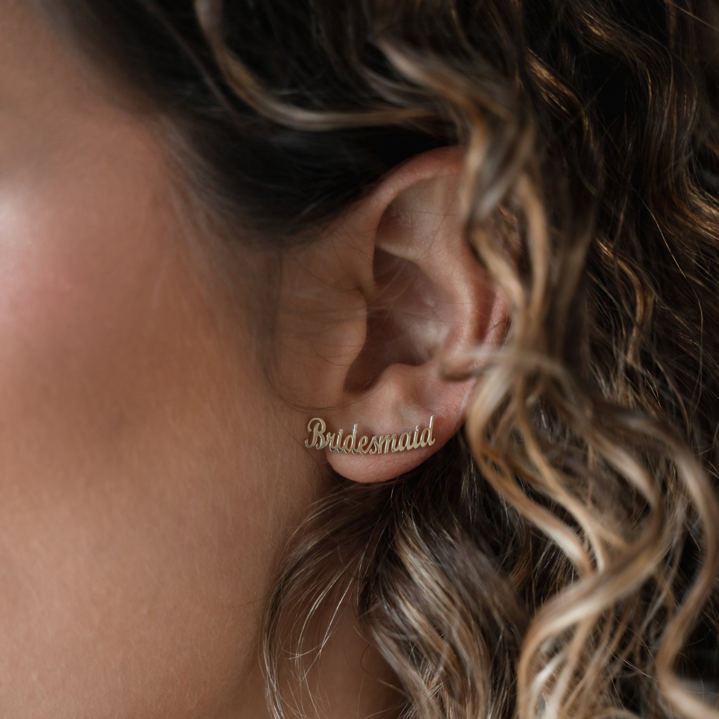 Bride + Bridesmaid Earring Crawlers - PREORDER JEWELRY The Sis Kiss Bridesmaid Gold