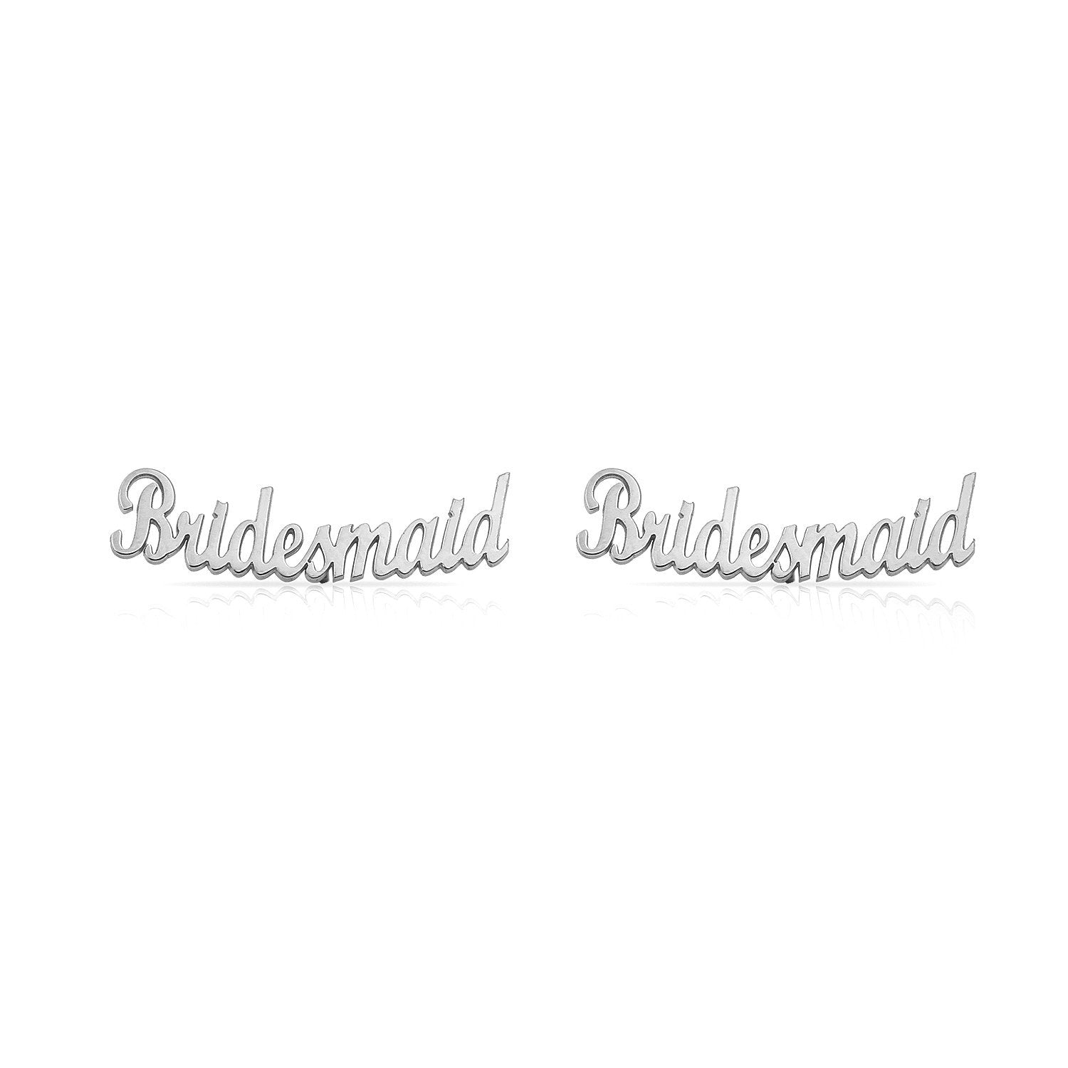 Bride + Bridesmaid Earring Crawlers JEWELRY The Sis Kiss Bridesmaid Silver
