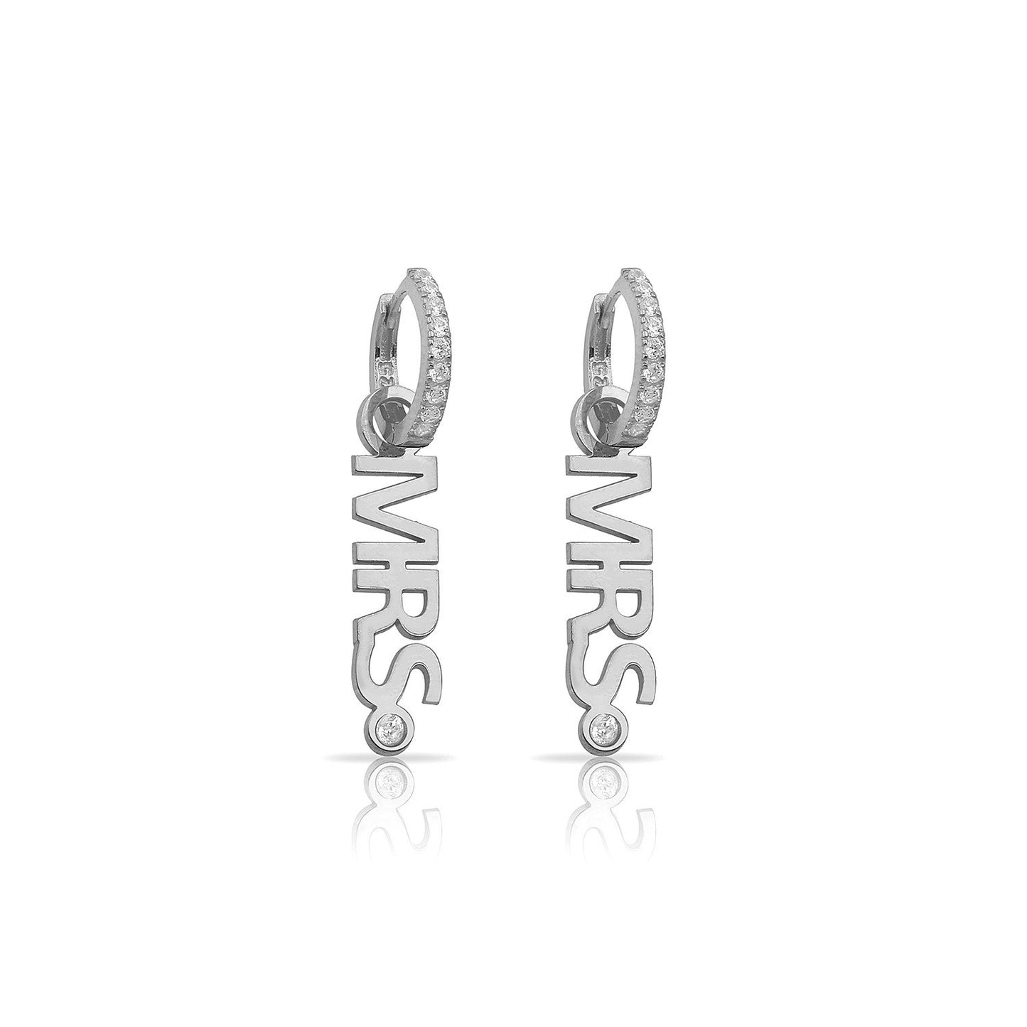 Mrs. Huggies with Crystals JEWELRY The Sis Kiss Silver
