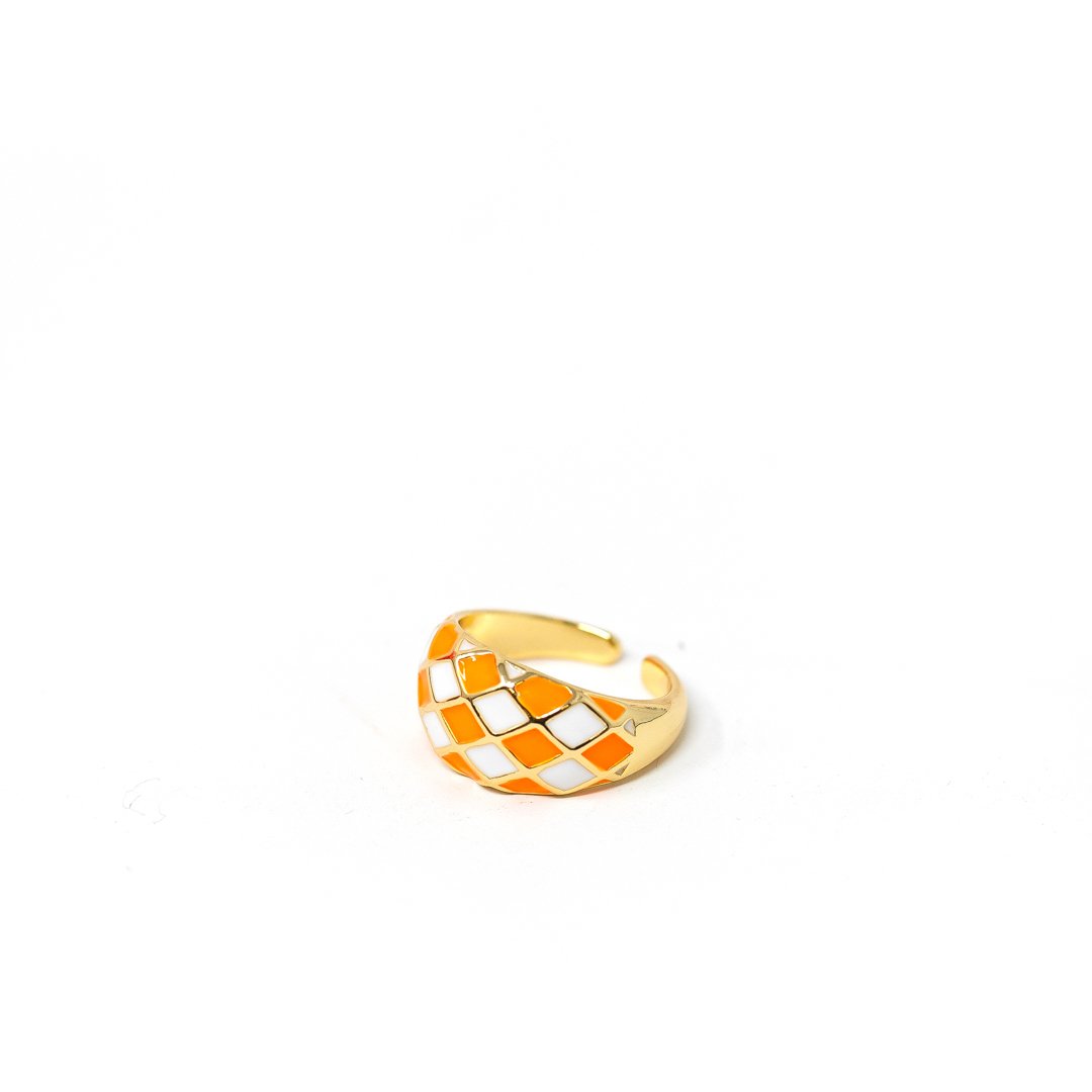 Enameled Argyle Ring Rings Jason