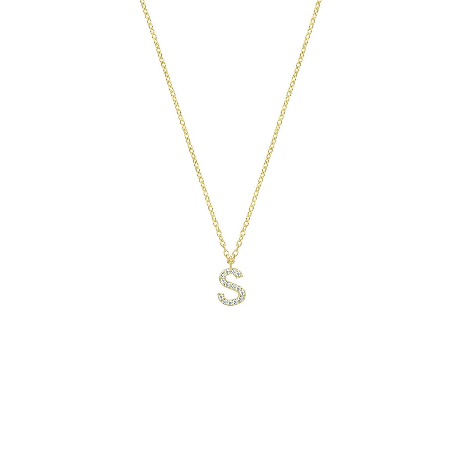 Classic Initial Necklaces JEWELRY The Sis Kiss