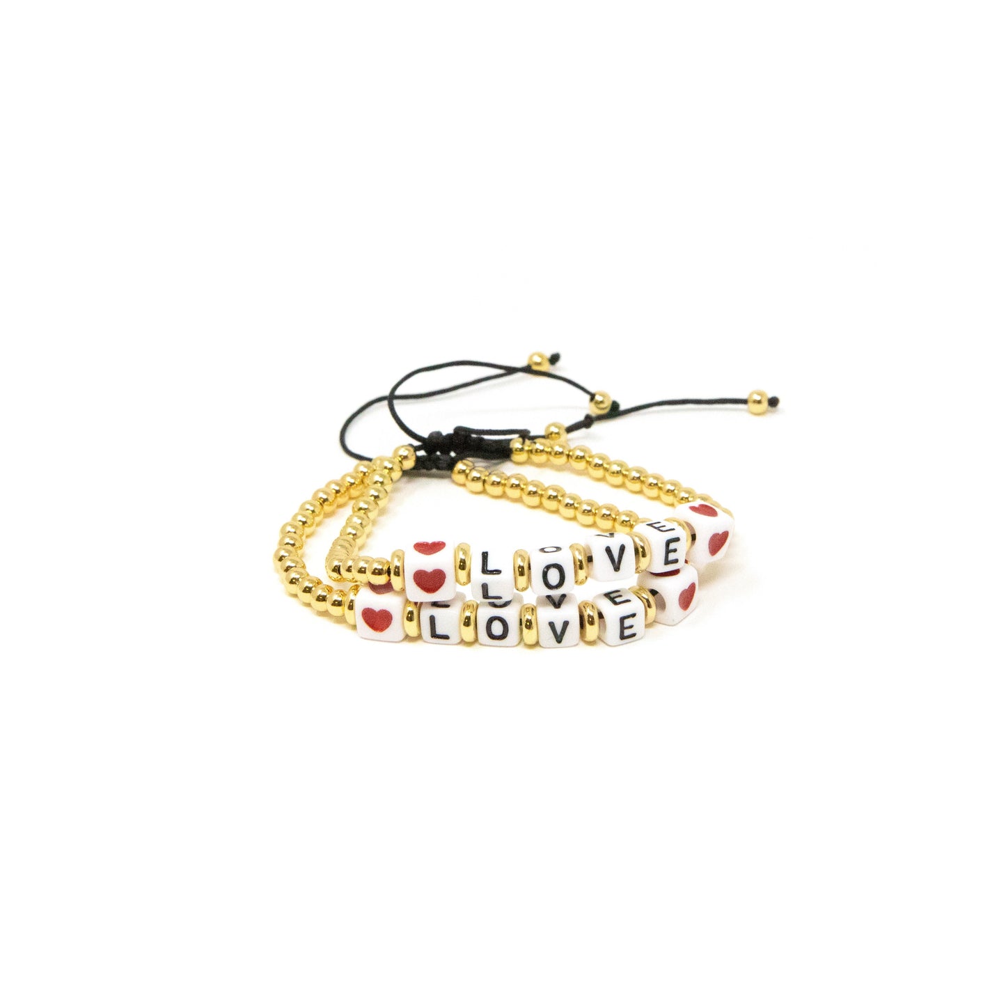 Beaded Adjustable Bracelets JEWELRY The Sis Kiss Love