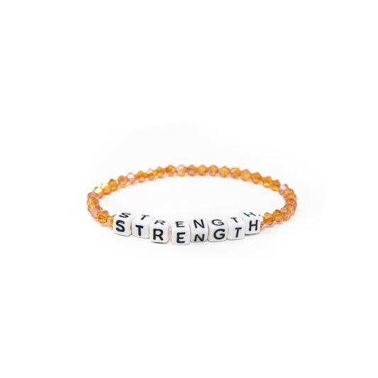 Mantra Bead Bracelets JEWELRY The Sis Kiss Strength