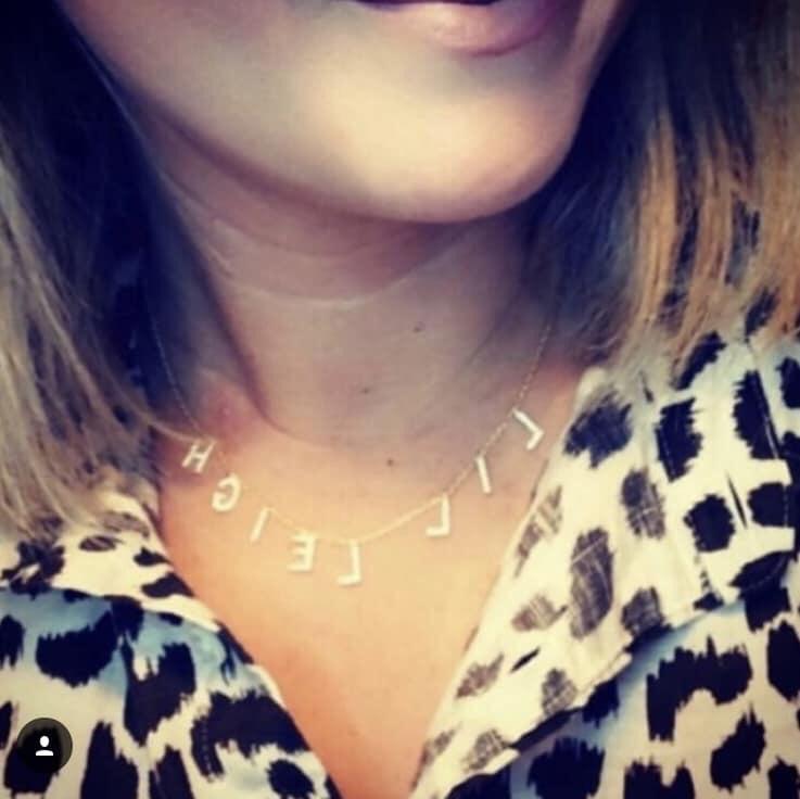 NON CUSTOMIZABLE It's All in a Name™ Necklace Rose Gold NO Crystals Ready to Ship JEWELRY The Sis Kiss