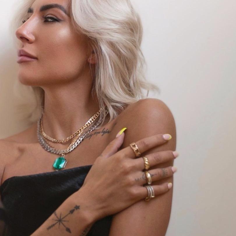 Dome and Twist Gold Rings JEWELRY The Sis Kiss