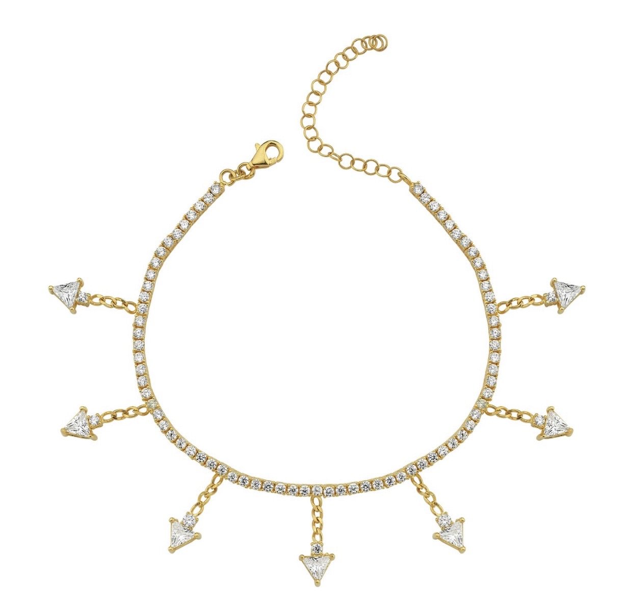 Dagger Charm Tennis Bracelet JEWELRY The Sis Kiss