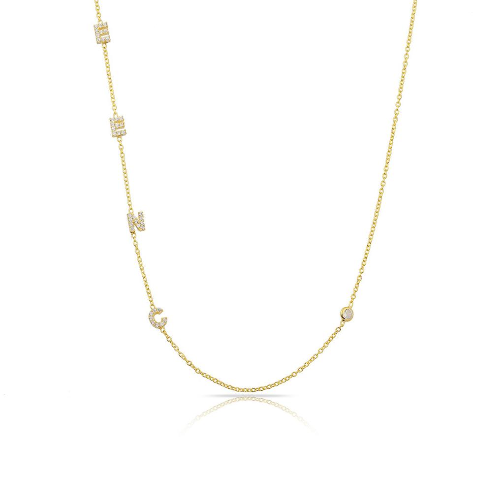 Custom Love Letters Necklace Necklaces The Sis Kiss