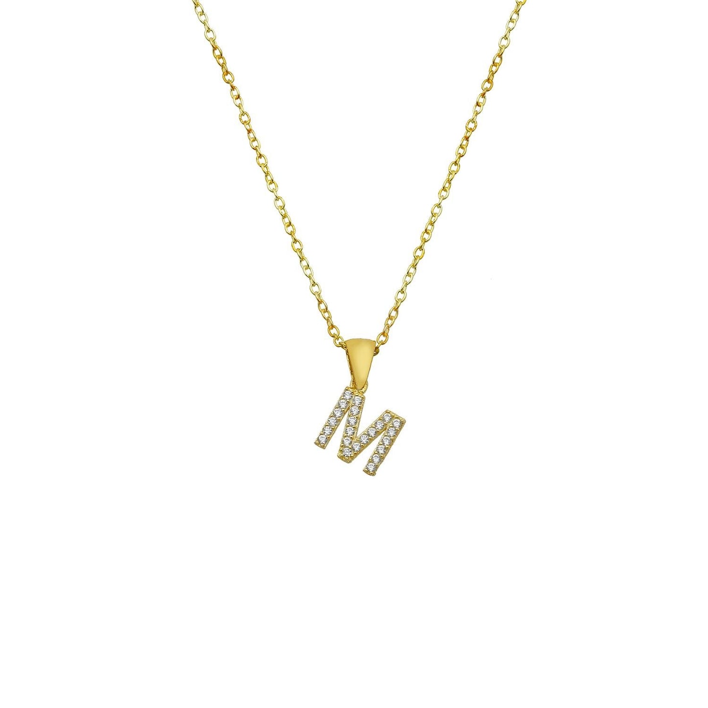 Single Letter Initial Necklaces JEWELRY The Sis Kiss
