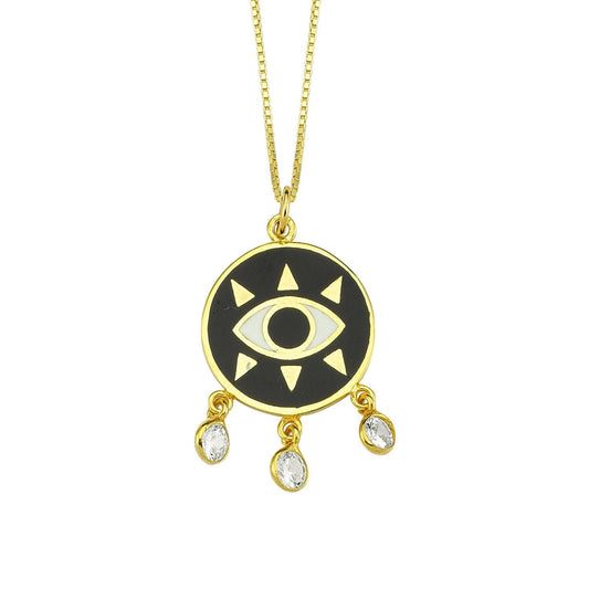 Evil Eye Dreamcatcher Necklace JEWELRY The Sis Kiss