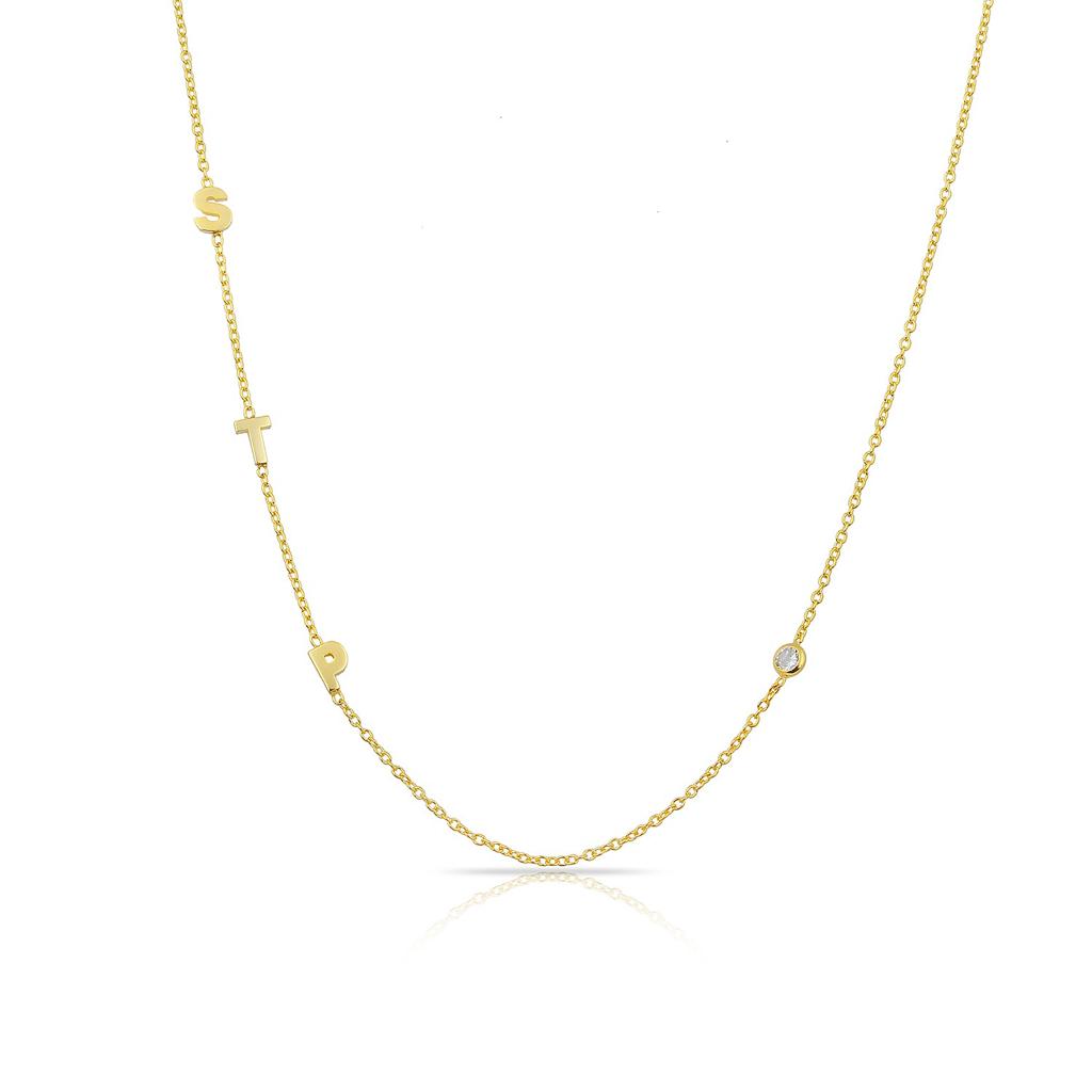 Custom Love Letters Necklace Necklaces The Sis Kiss