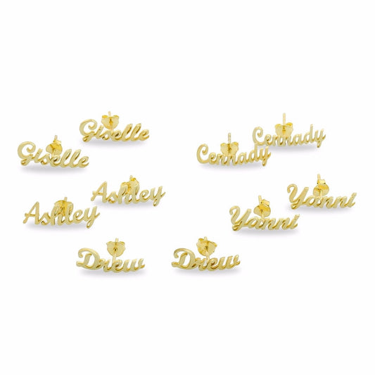 Custom Name Earring Crawlers JEWELRY The Sis Kiss