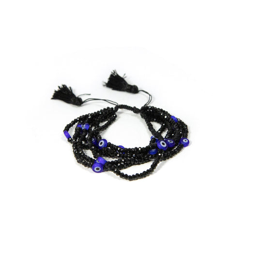 Multi Strand Beaded Evil Eye Bracelet JEWELRY The Sis Kiss