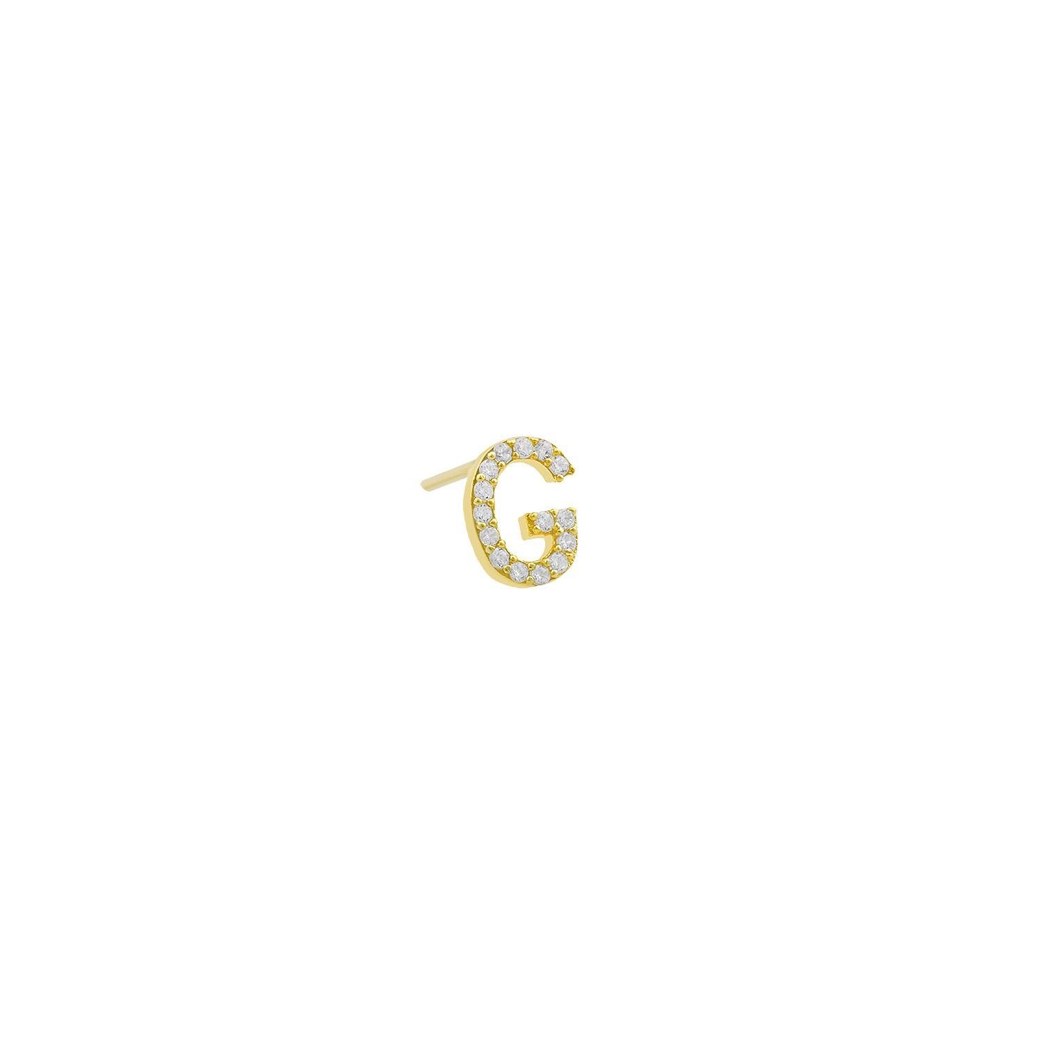 Classic Initial Earrings JEWELRY The Sis Kiss