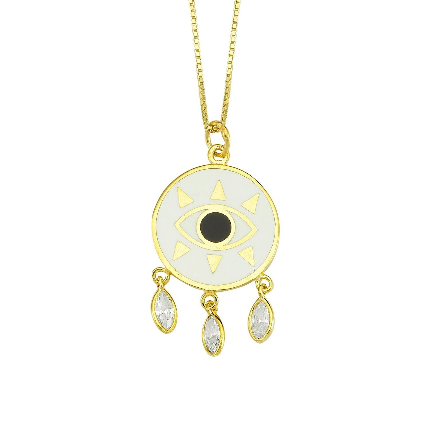 Evil Eye Dreamcatcher Necklace JEWELRY The Sis Kiss