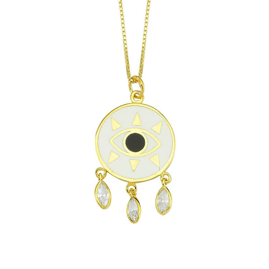 Evil Eye Dreamcatcher Necklace JEWELRY The Sis Kiss