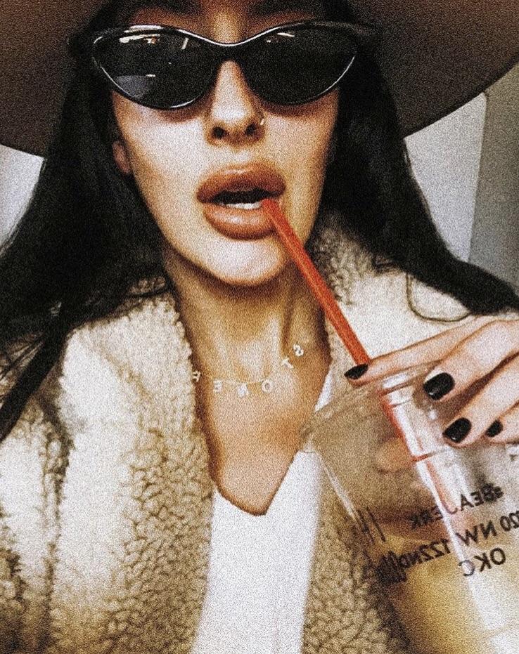 NON CUSTOMIZABLE It's All in a Name™ Necklace Rose Gold With Crystals Ready to Ship JEWELRY The Sis Kiss