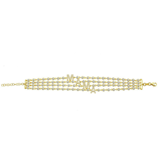 4 Strand Mama Crystal Bracelet JEWELRY The Sis Kiss