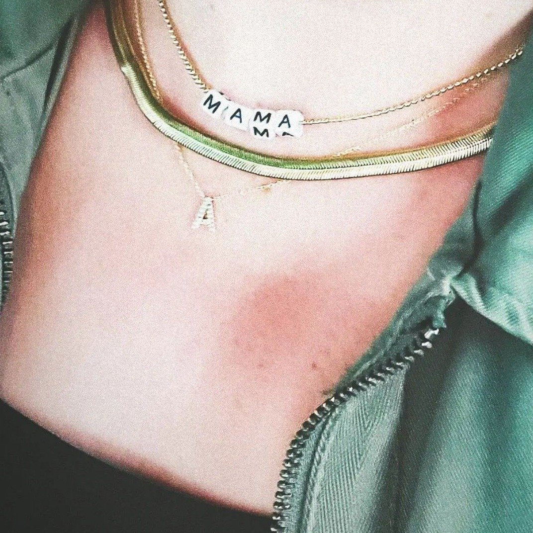 Classic Initial Necklaces JEWELRY The Sis Kiss