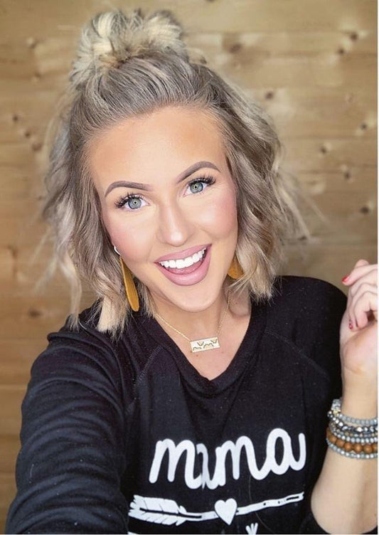 Leopard Swarovski Bar Necklace The Sis Kiss