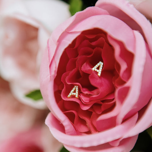 Classic Initial Earrings JEWELRY The Sis Kiss