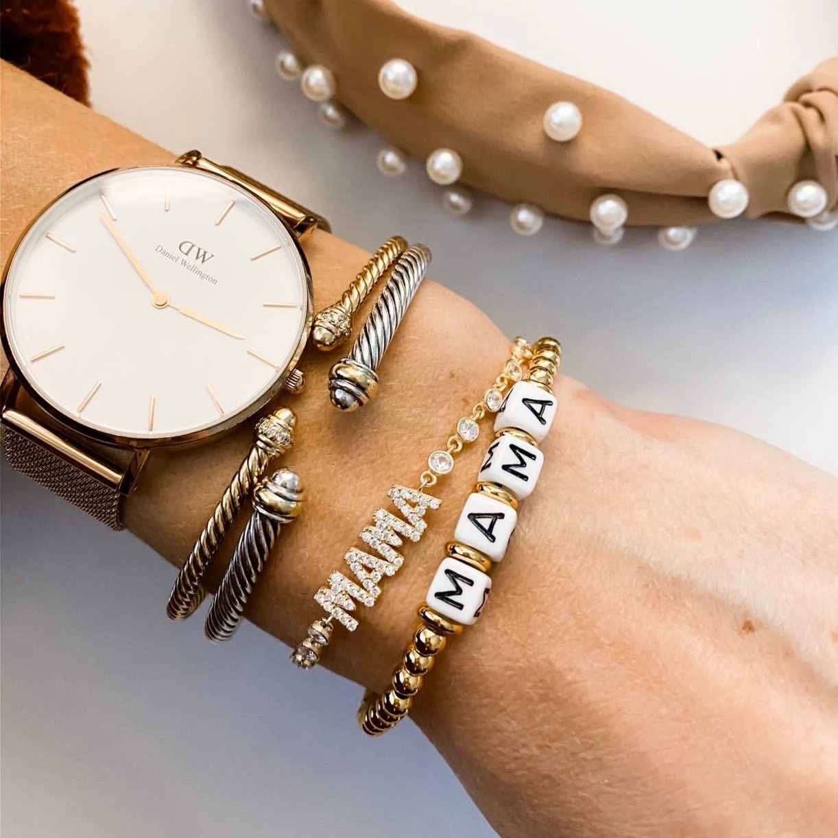 Beaded Adjustable Bracelets JEWELRY The Sis Kiss
