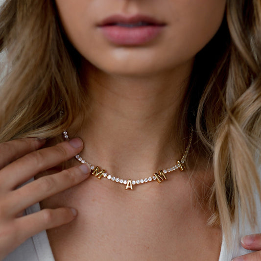 Love Tennis Necklace PREORDER JEWELRY The Sis Kiss