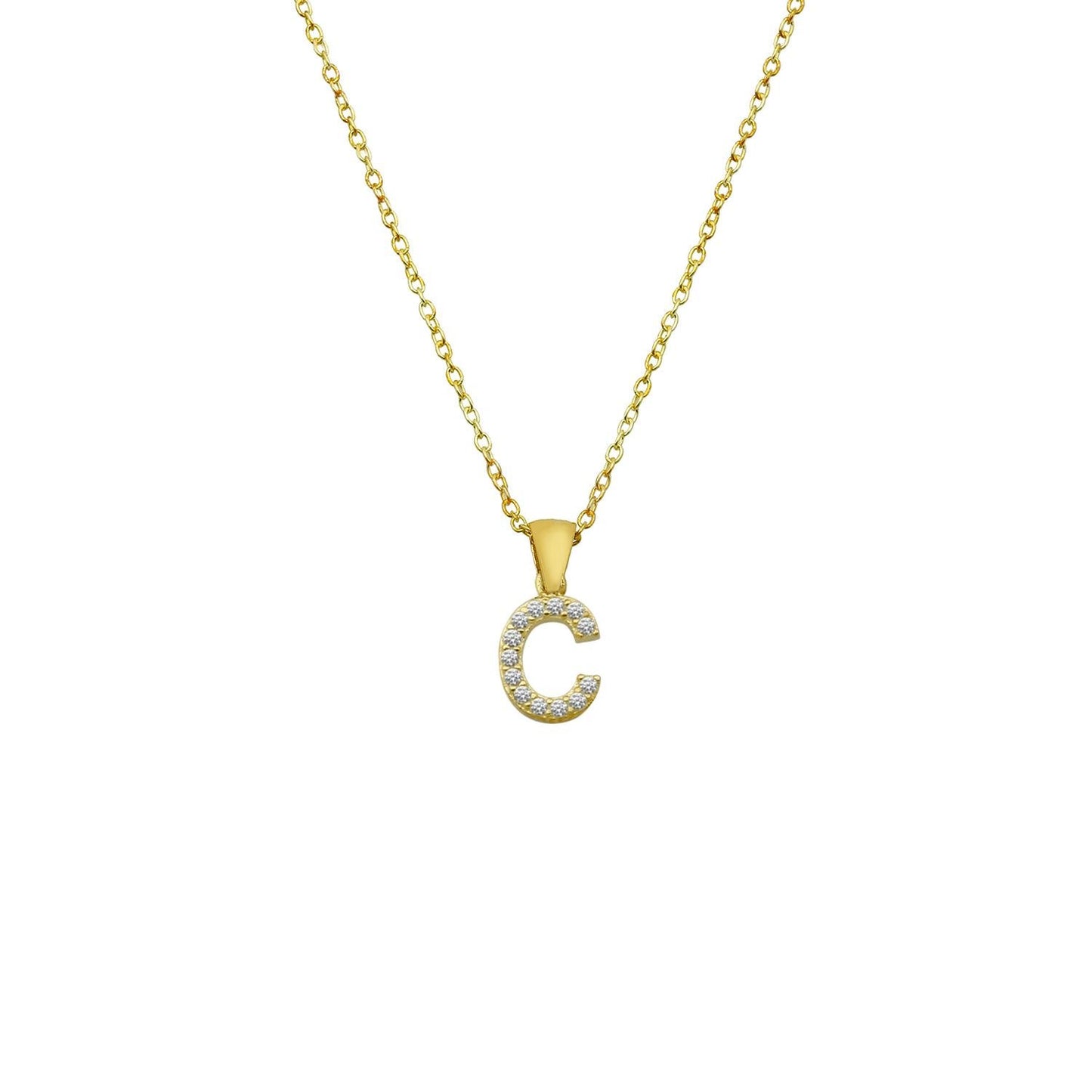 Single Letter Initial Necklaces JEWELRY The Sis Kiss