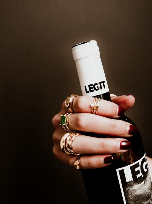 Gold Criss Cross with Crystal Pinky Ring JEWELRY The Sis Kiss