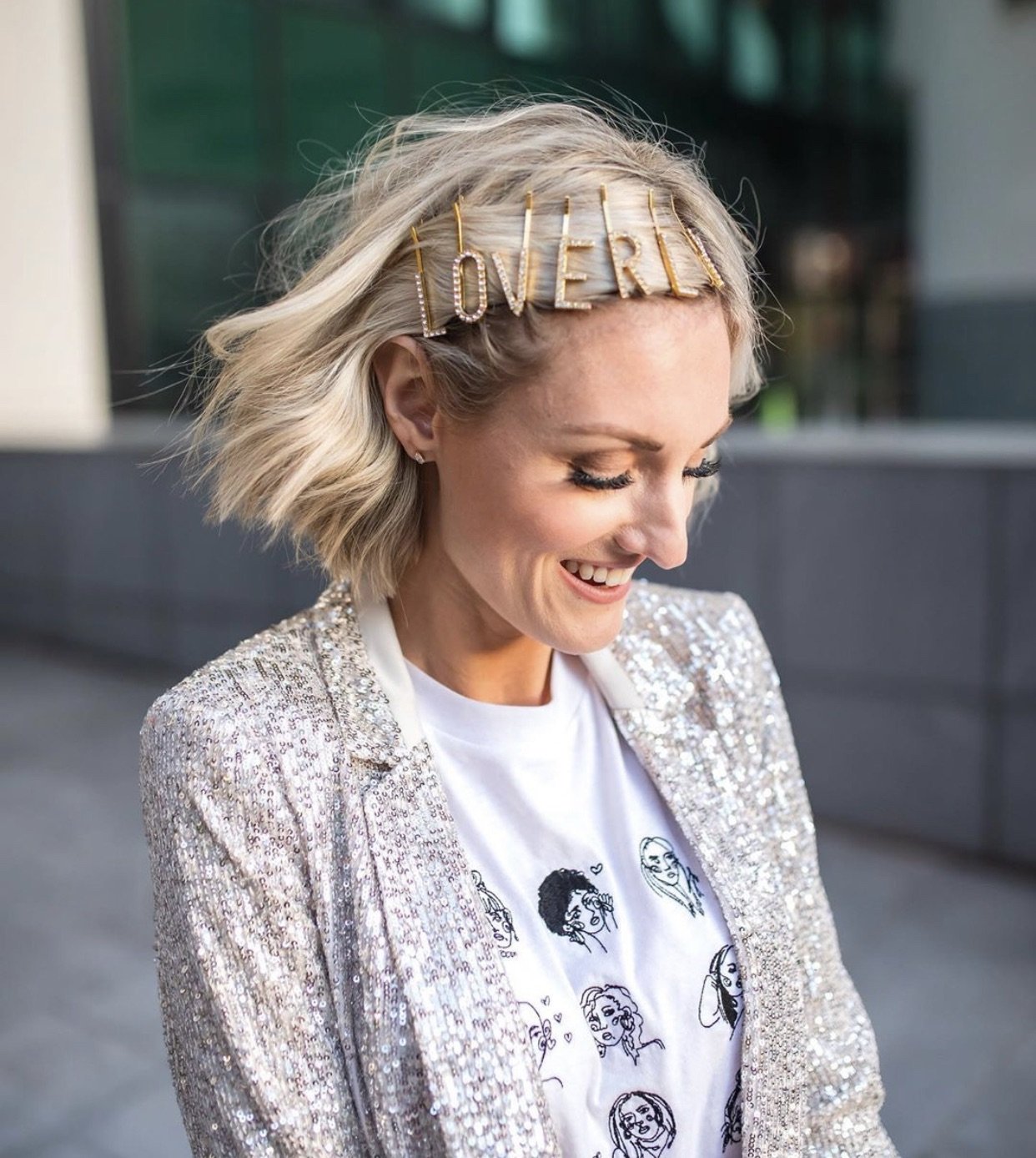 Say It Initial Barrettes ACCESSORY The Sis Kiss