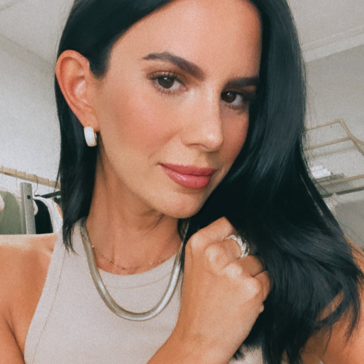 Liquid Gold Herringbone Necklace JEWELRY The Sis Kiss