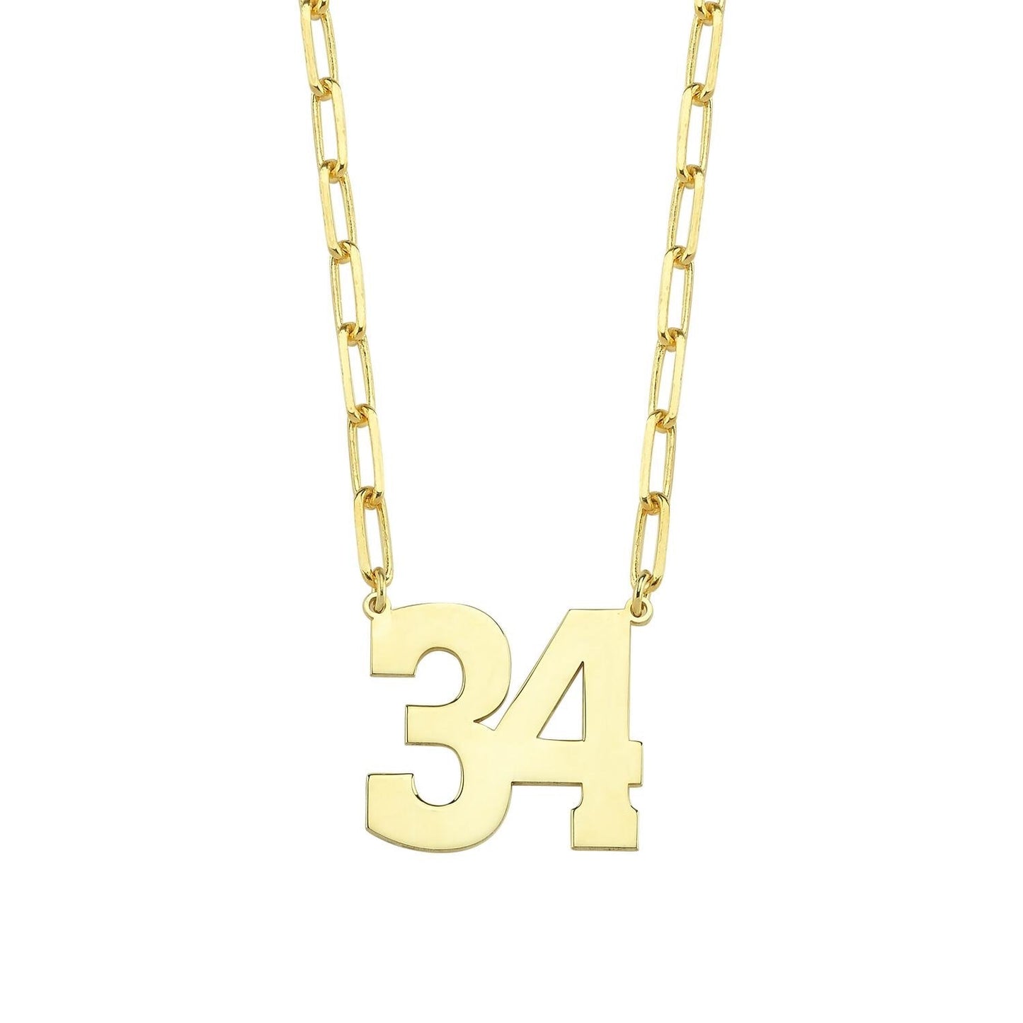 Custom Number Necklace JEWELRY The Sis Kiss