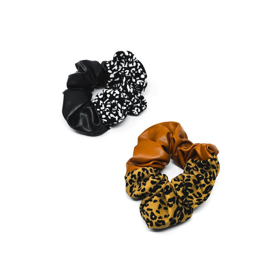 Leopard Print Scrunchies ACCESSORY The Sis Kiss