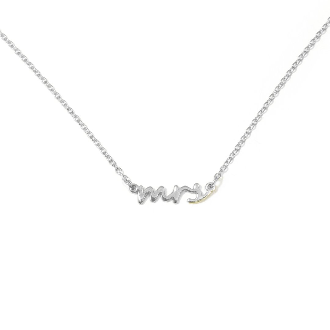 Mrs. Dainty Necklace JEWELRY The Sis Kiss Silver