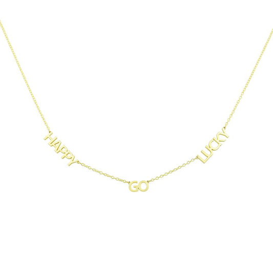 Custom My Mantra/Name Necklaces necklace The Sis Kiss