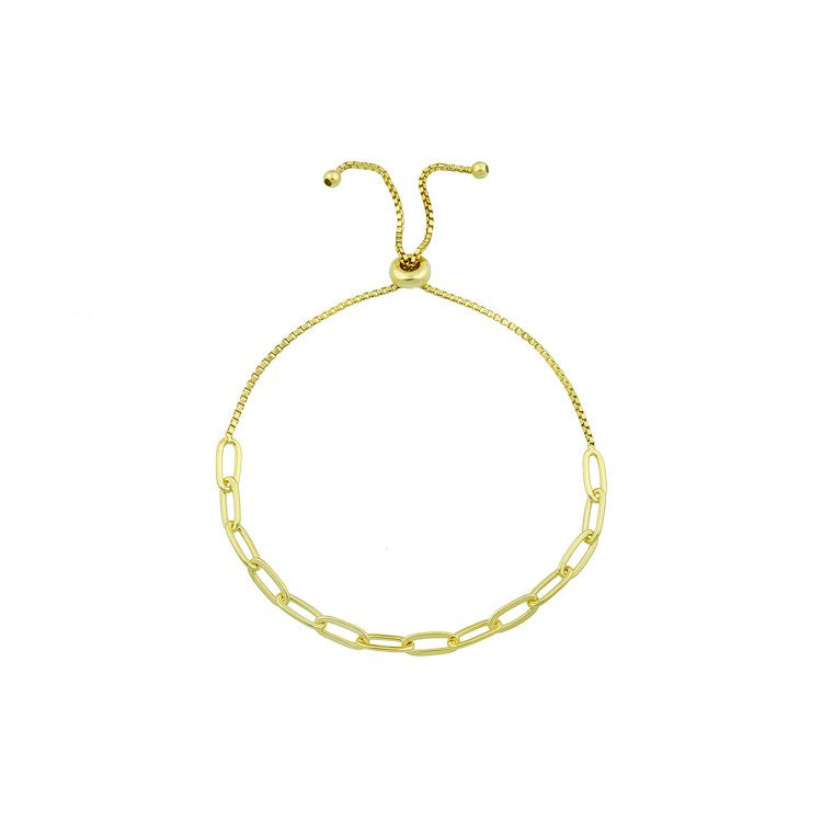 Gold Links Adjustable Bracelets JEWELRY The Sis Kiss Medium Links
