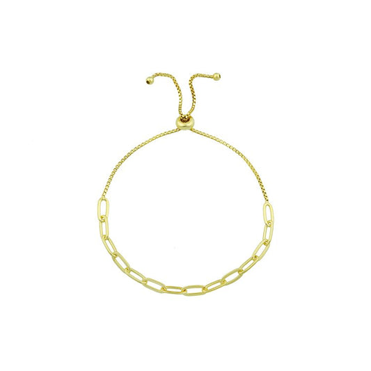 Gold Links Adjustable Bracelets JEWELRY The Sis Kiss Medium Links