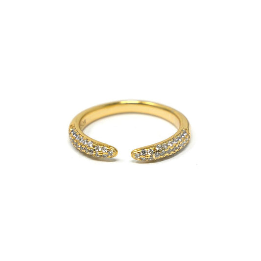 Open Crystal Band Ring JEWELRY The Sis Kiss