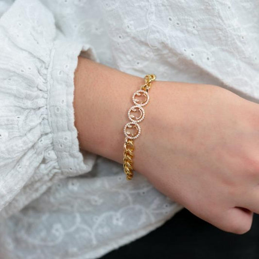 Sweet Smile Chain Link Bracelet Jewelry Jason