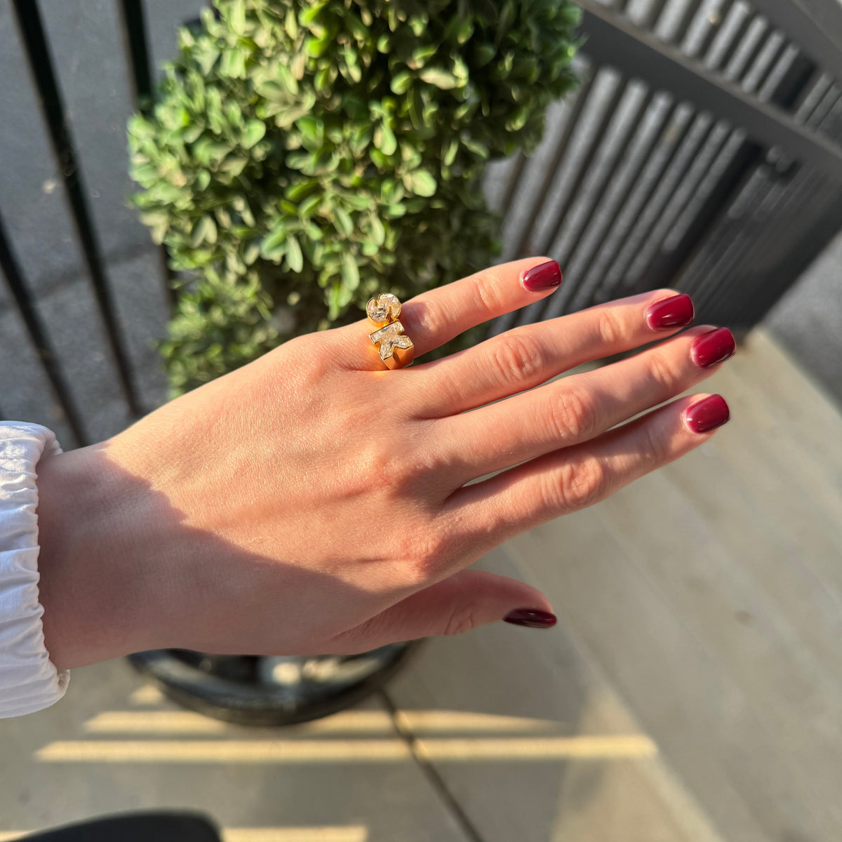 Custom Lab Initial Ring Rings Sis Kiss 