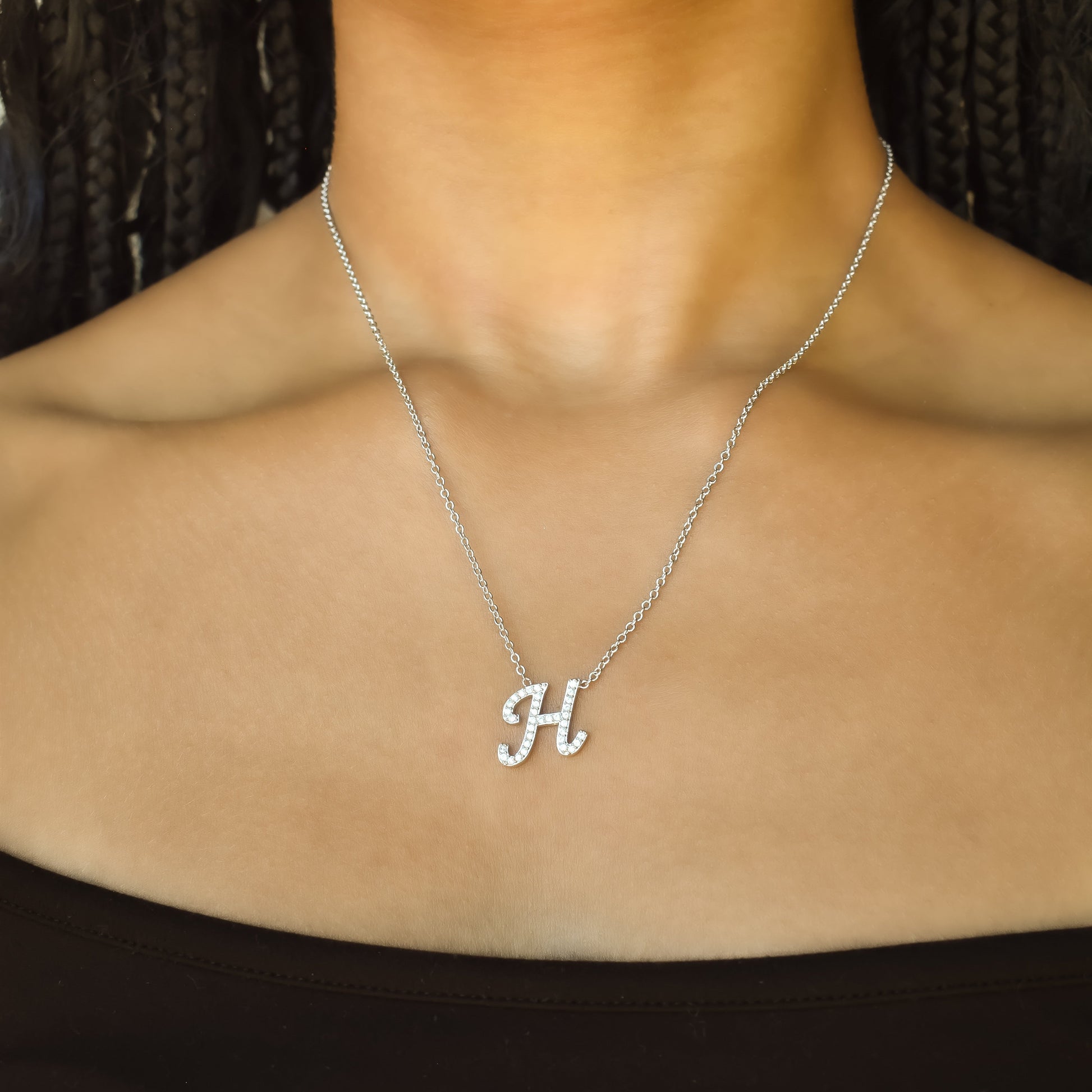 Custom Script Initial Necklace necklace Bob 