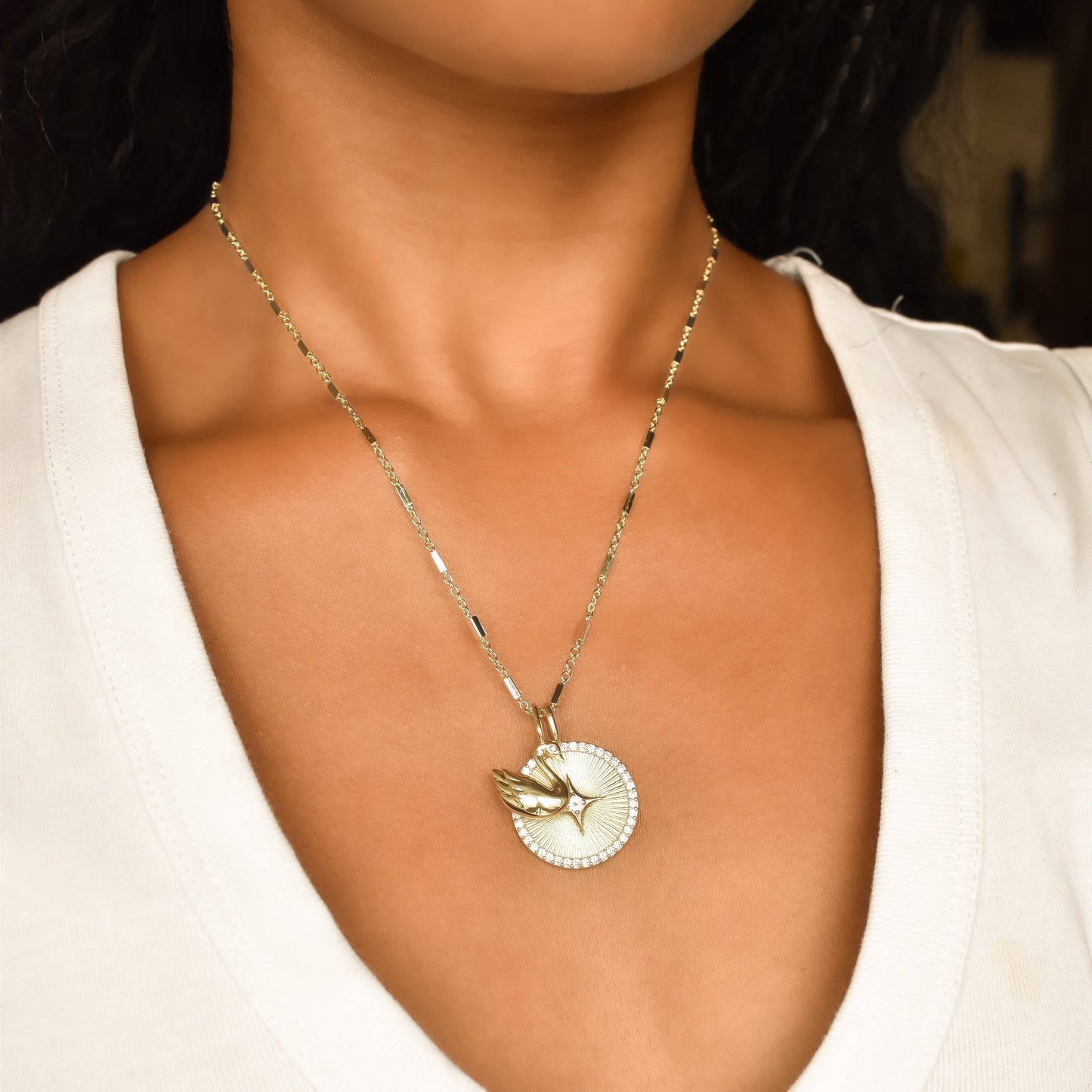 Sis Kiss Swan Charm Charms & Pendants Joyce 