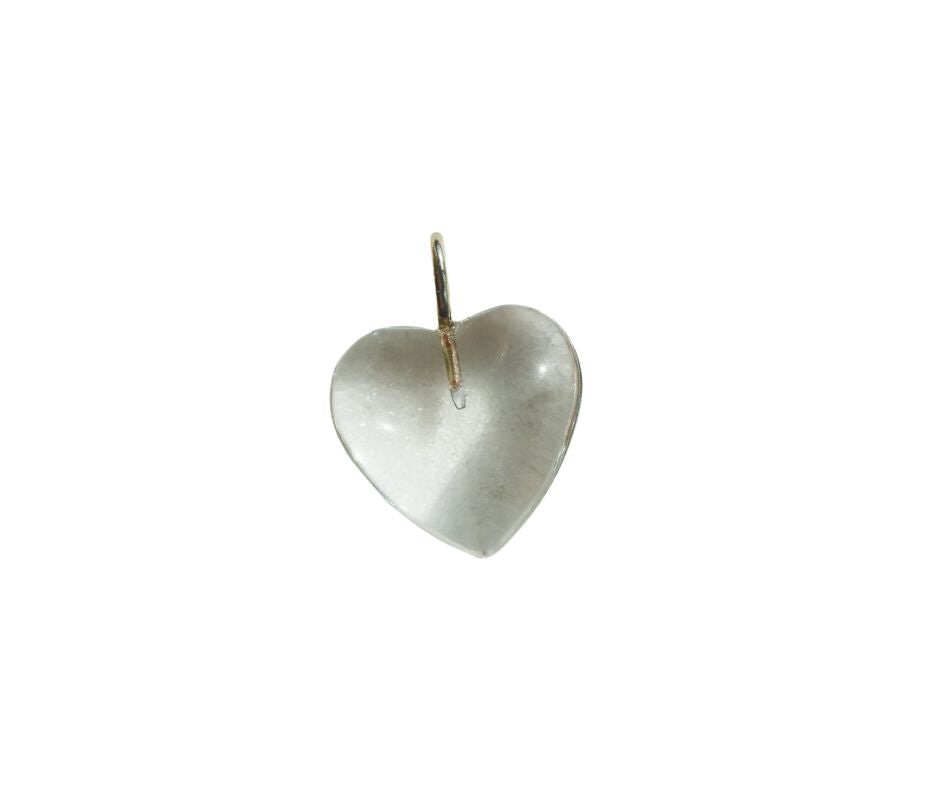 Palm Beach Stone Heart Charm Clear Charms & Pendants Joyce 